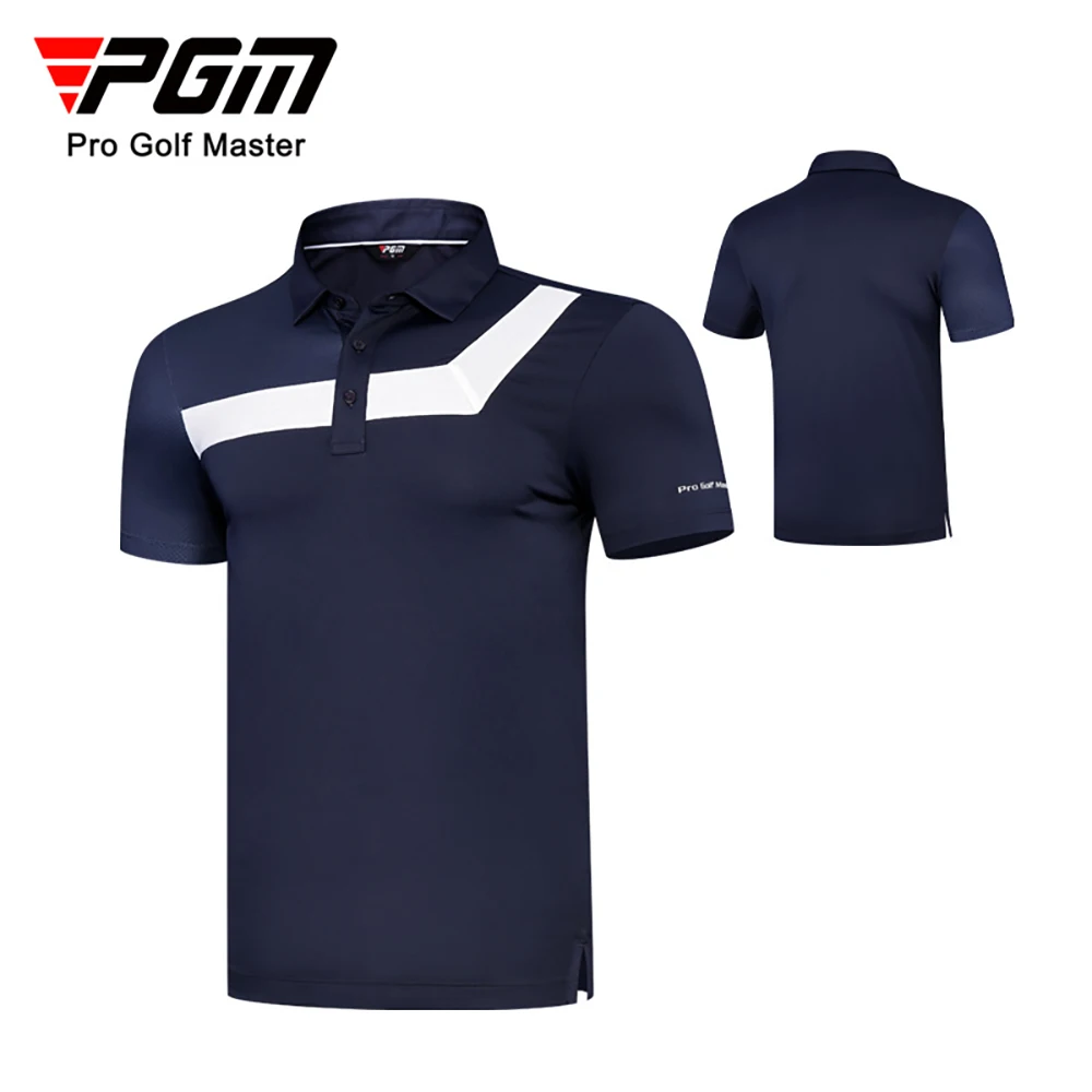 

PGM Golf Men's Short Sleeve T Shirts Summer Sports Breathable Soft Elastic Top Golf Clothes Men YF580