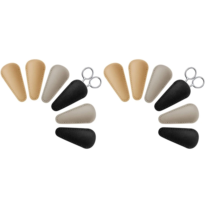 

12 шт., Защитные чехлы для кожаных ножниц