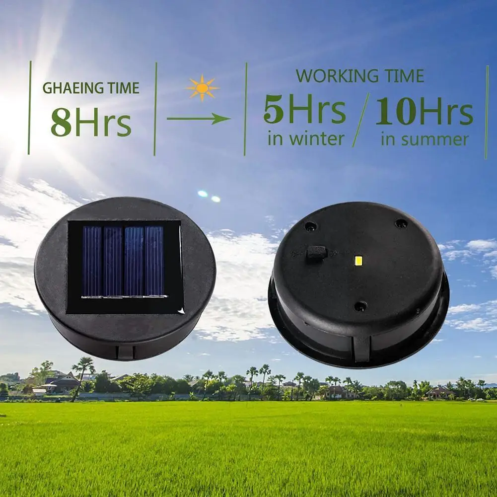 

Garden Solar Powered Replacement Round Led Light Solar Poly Box Battery Charger Solar Li-ion Box Battery Cells H1c0