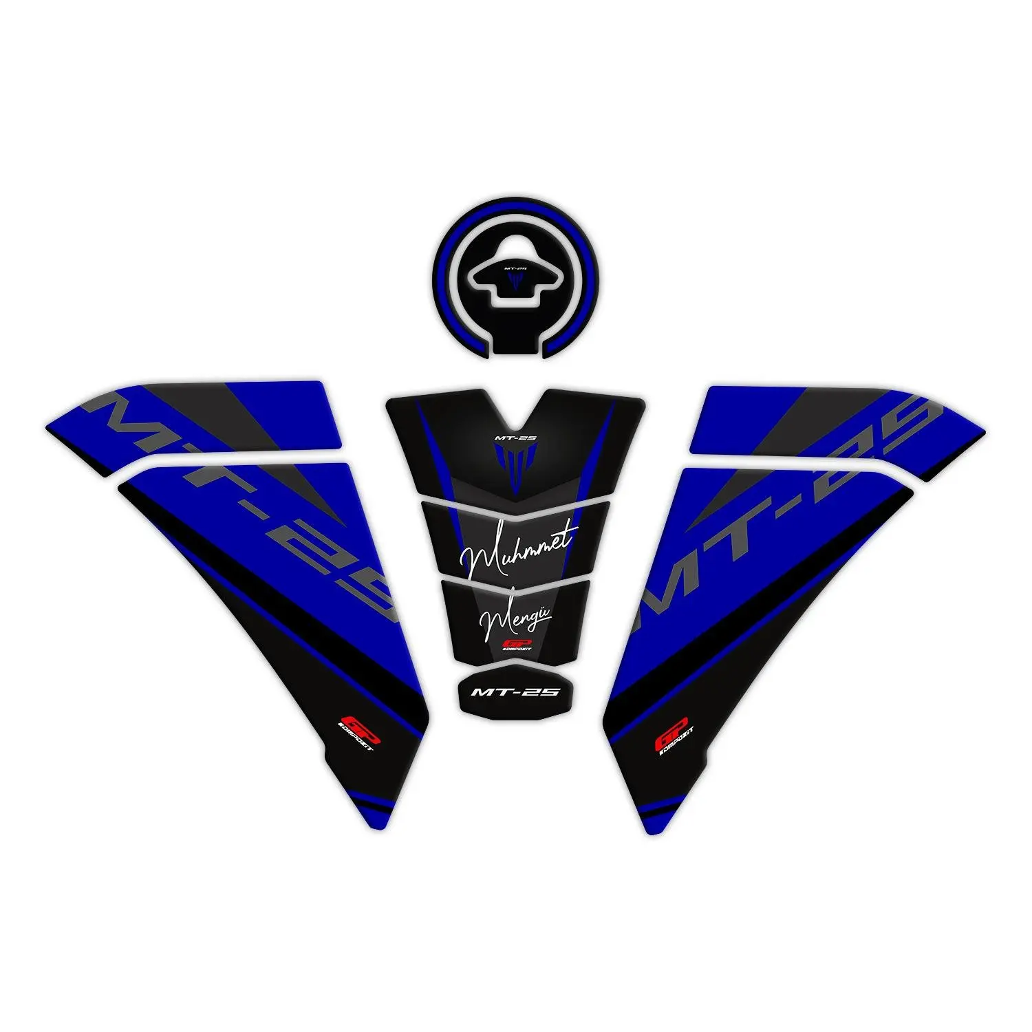 

Комплект голубых совместимых с Tank Pad GP для Personal MT-25 2020-2022
