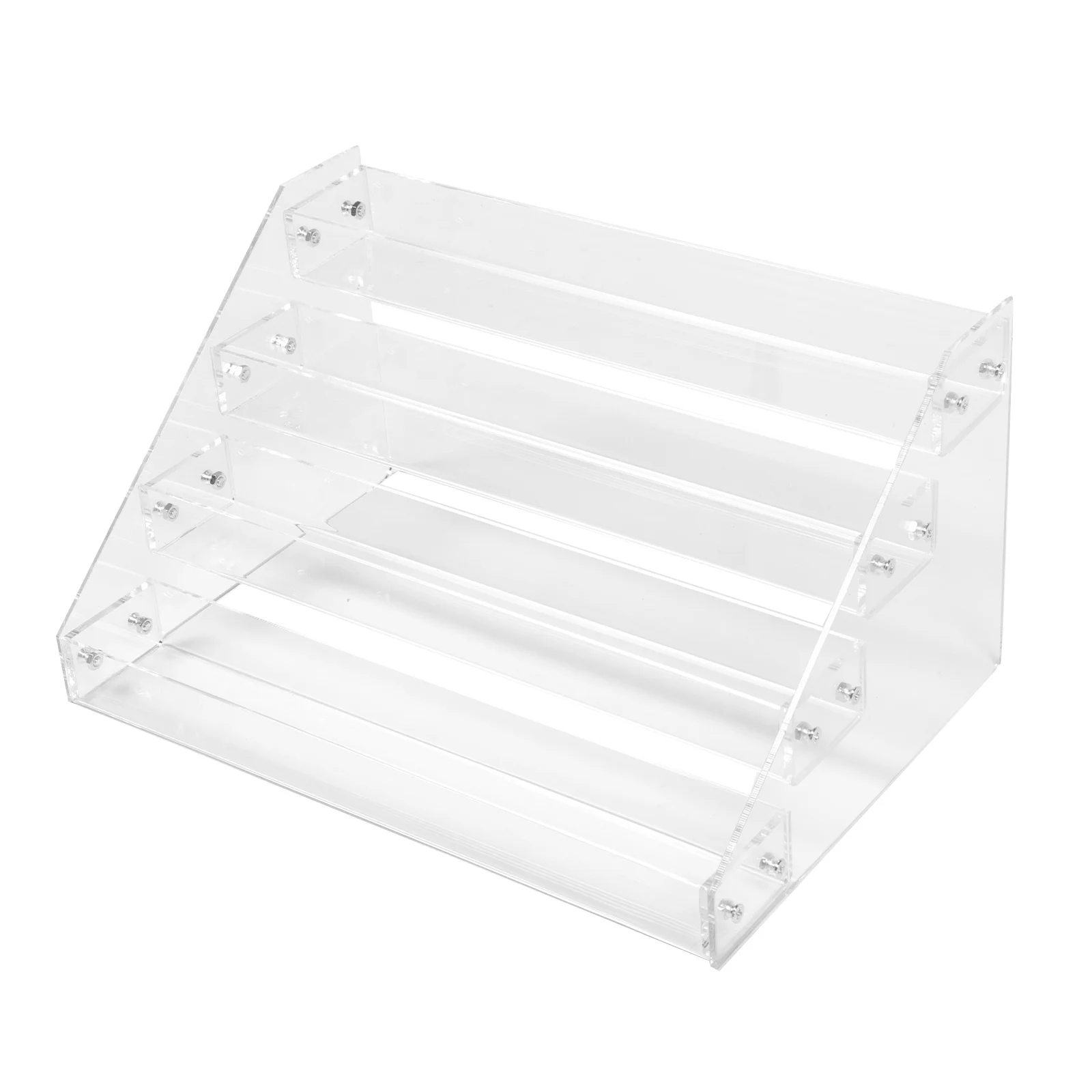 

Display Rack Acrylic Riser Holder Retail Cigarette Stand Shoe Kitchen Clear Shelf Case 3 Sundries Transparent Tier Pastry