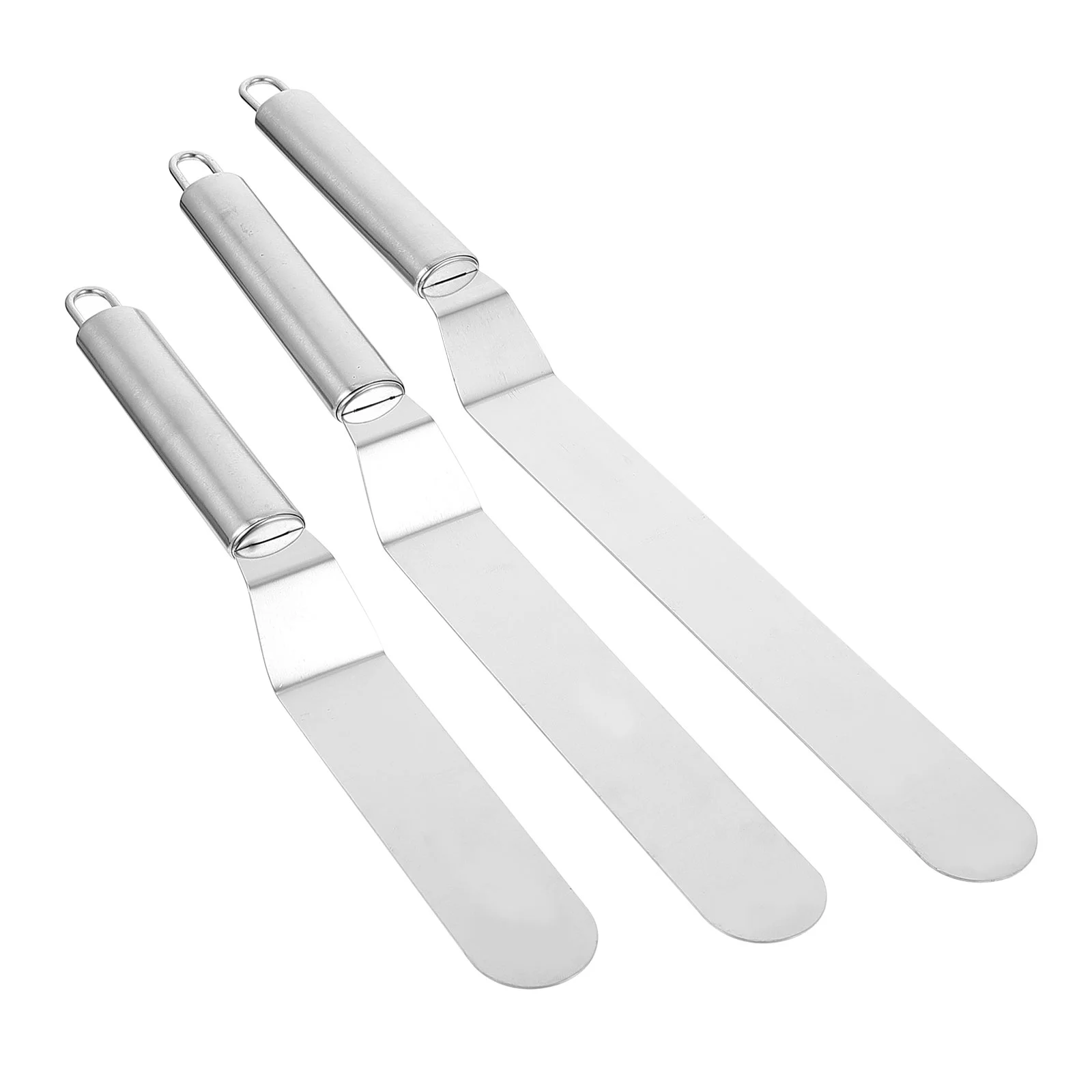 

3 Pcs Baking Spatula Buttercream Frosting Adjustable Cake Scraper Stainless Steel Icing Cakes