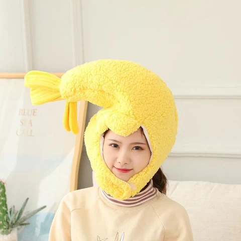 Женская плюшевая шапка-креветка Phenovo