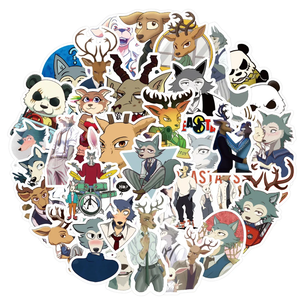 

10/30/50PCS Animal Rhapsody Cartoon Graffiti Waterproof Stickers Personalized Creative Decoration Skateboard Cup HelmetWholesale