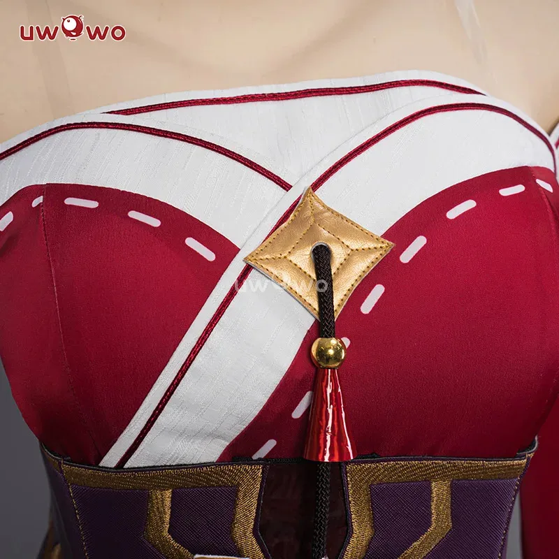 Фото aa124LQIN STOCK UWOWO League of Legends/LOL: Champion Nine Tails Wildd Riftt Game Костюм Ahri Хэллоуин Косплей №4