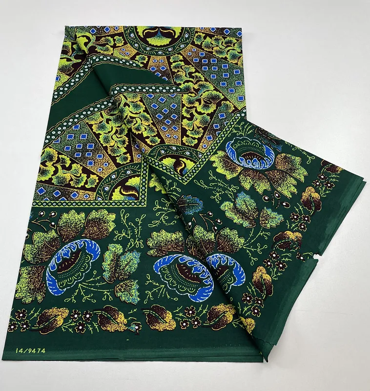 Настоящая Африканская восковая ткань воск в нигерийском стиле квадратная