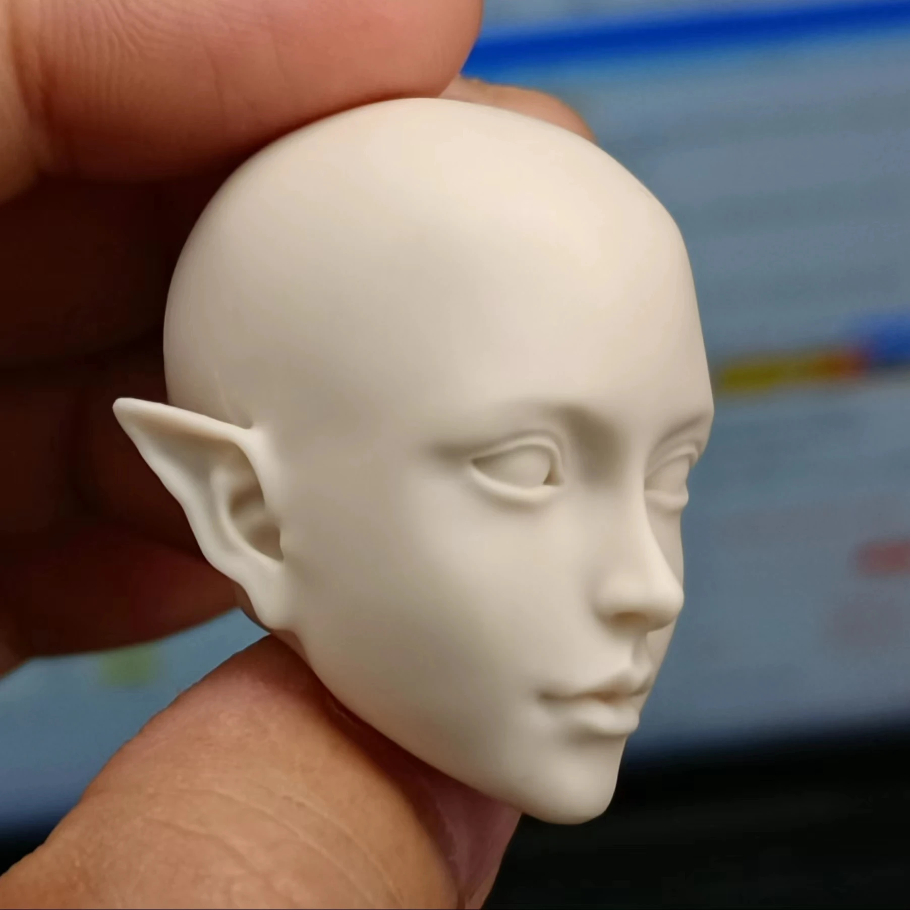 

Head Carving 1/6 Elf Girl Female Sculpt Amine Cute Toys Model for 12'' Action Figure Body Hobbies Toys Doll