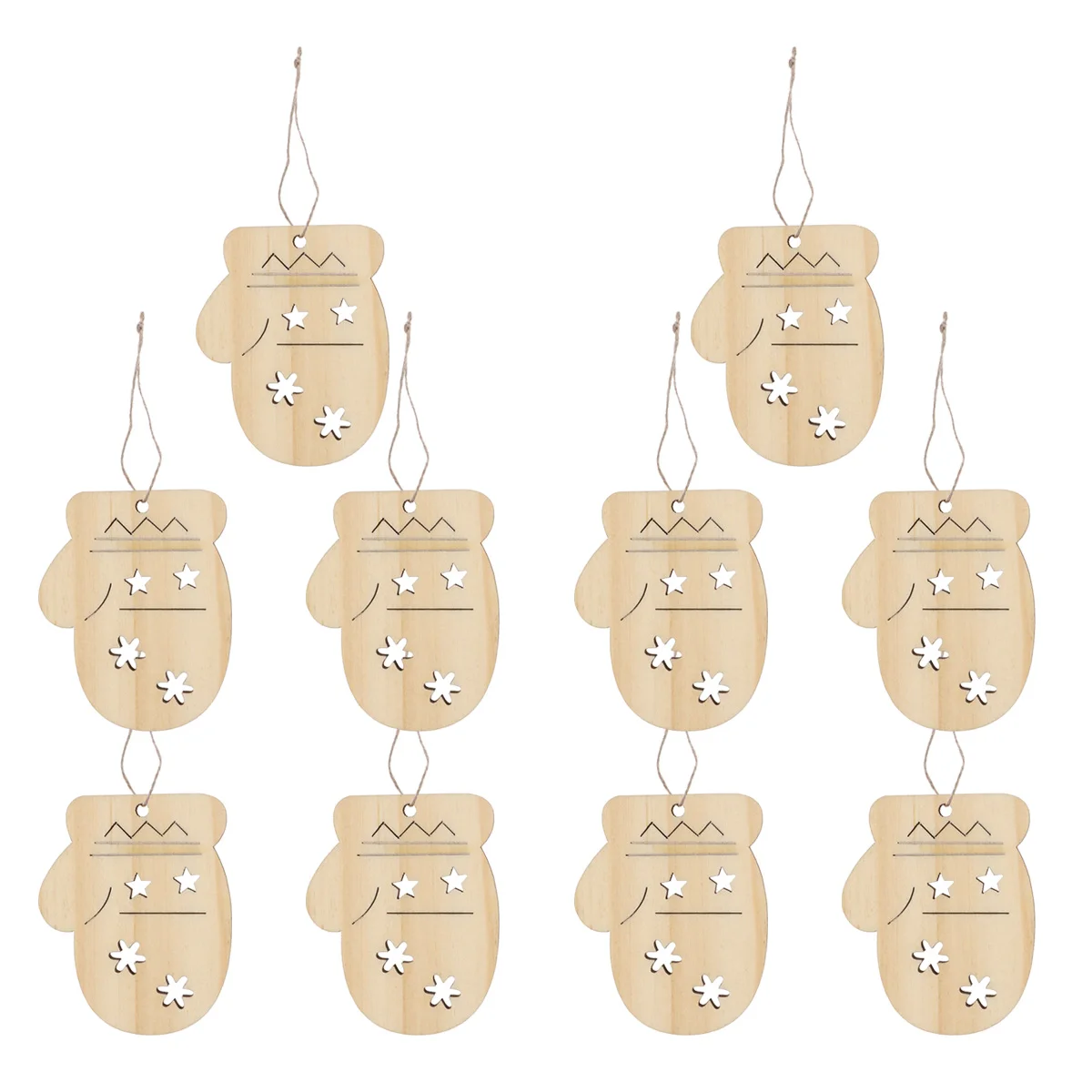 

Christmas Wooden Tags Wood Holiday Vintage Pendant Hanginggift Decoration Wedding Props Cutouts Decorative Miniature Ornaments