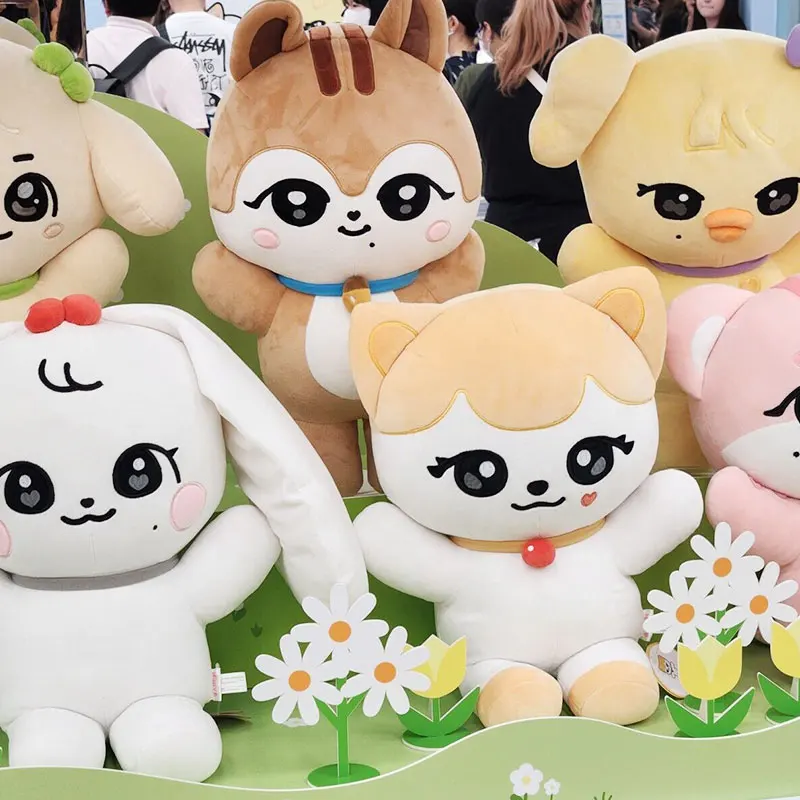 

45cm Kpop IVE Cherry Plush Cartoon Jang Won Young REI GAEUL LIZ Plushies Cute Stuffed Pillow Doll Toy For Fans Decoration Gift