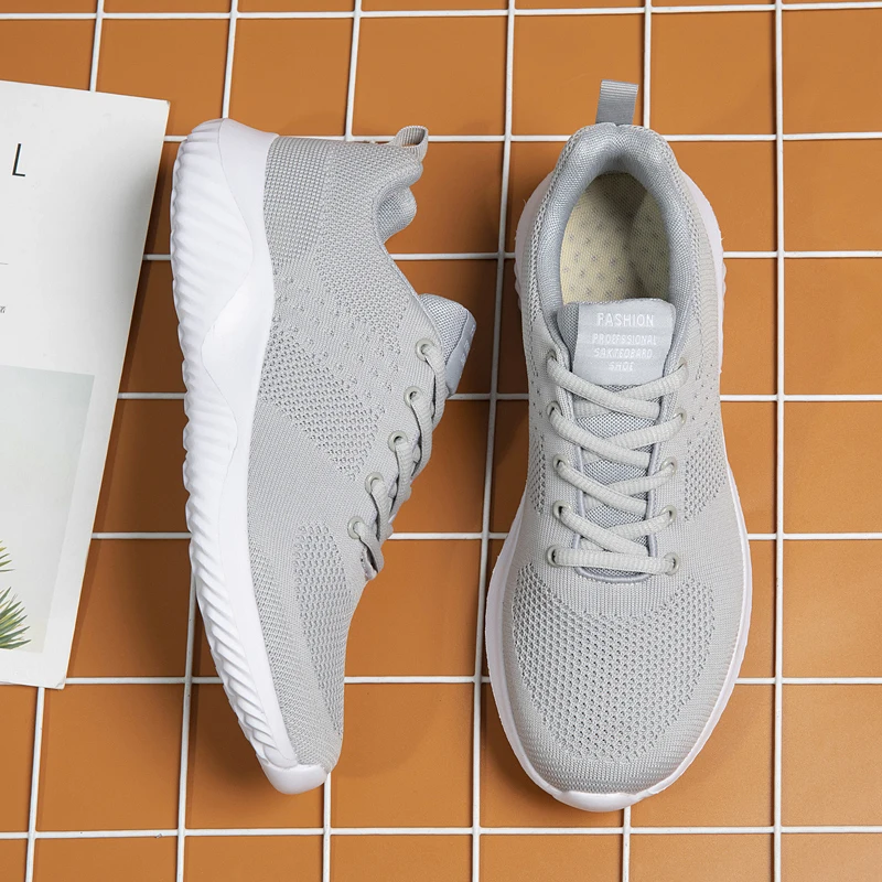 New Mens Walking Shoes Athletic Shoes Mesh Casual Trainer Fashion Sneakers Zapatillas Deporte Plus Size 39-48