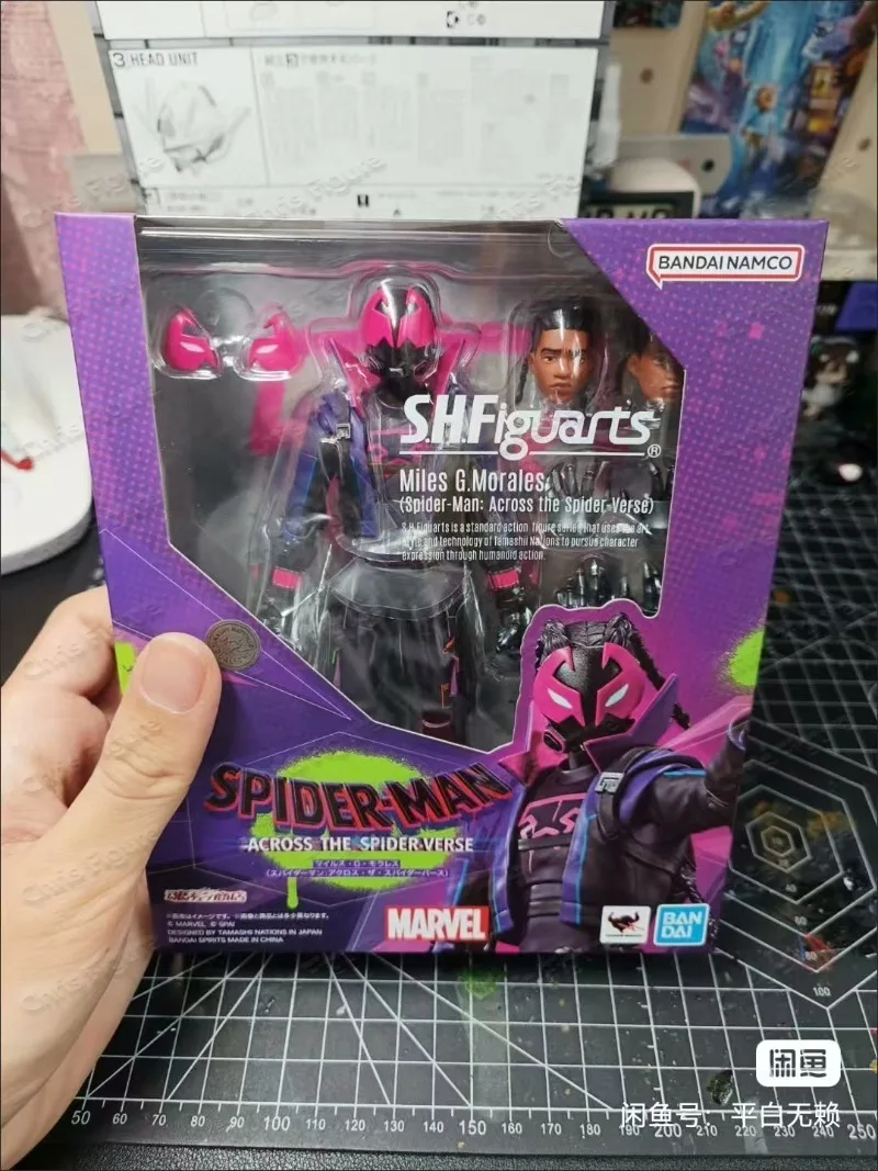 Фото В наличии: Коллекционная фигурка Bandai S.H.Figuarts SHF Майлз Г. Моралес из Spider-Man: Across The Spider-Verse, подарок для коллекционеров №5