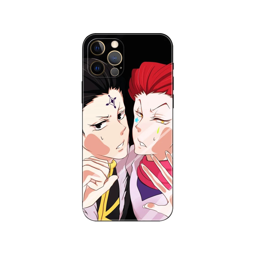 Черный чехол из ТПУ для iphone 5 5s se 2020 6 6s 7 8 plus x 10 XR XS 11 12 13 mini pro MAX back HUNTER HxH Gon Killua аниме