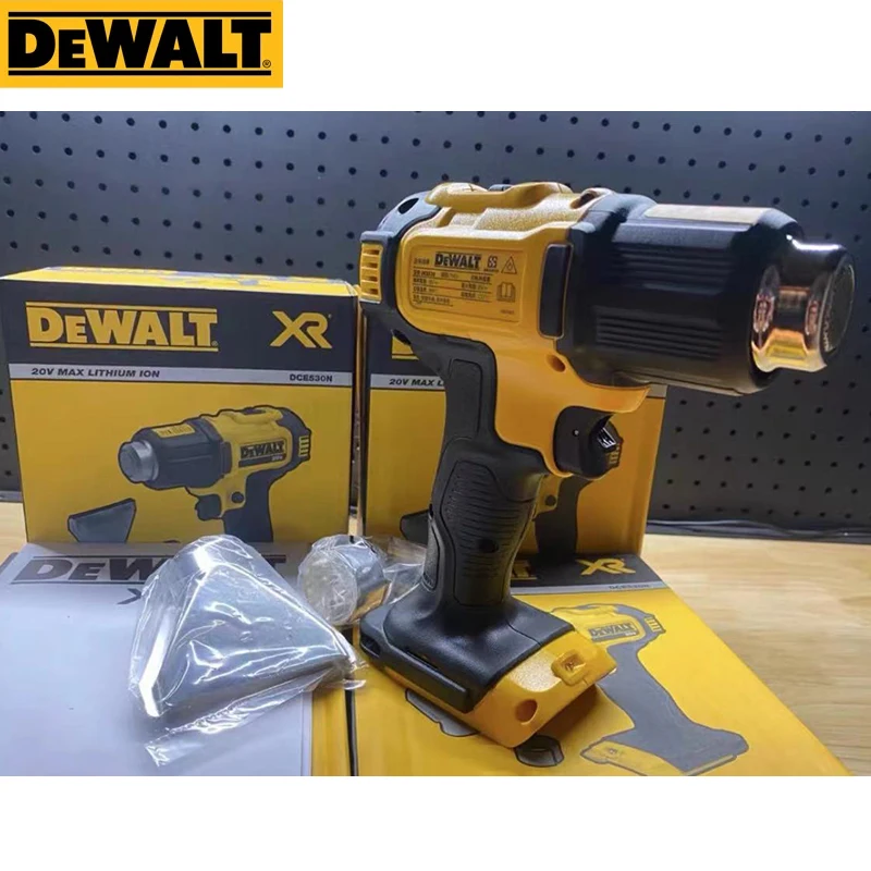 Фото Dewalt 20 в беспроводной тепловой пистолет DCE530 инструмент только высокомощный сварочный тепловой фен термоусадочный инструмент для упаковки г... №5