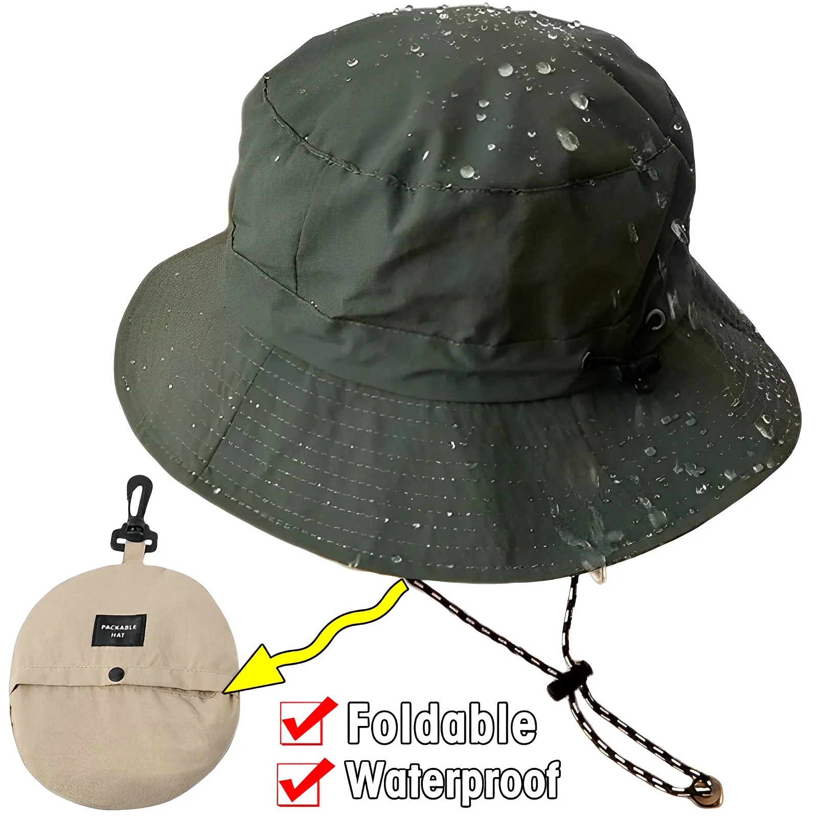 

Waterproof Fisherman Hat Women Summer Sun Anti-UV Protection Camping Hiking Mountaineering Caps Men's Panama Outdoor Bucket Hat