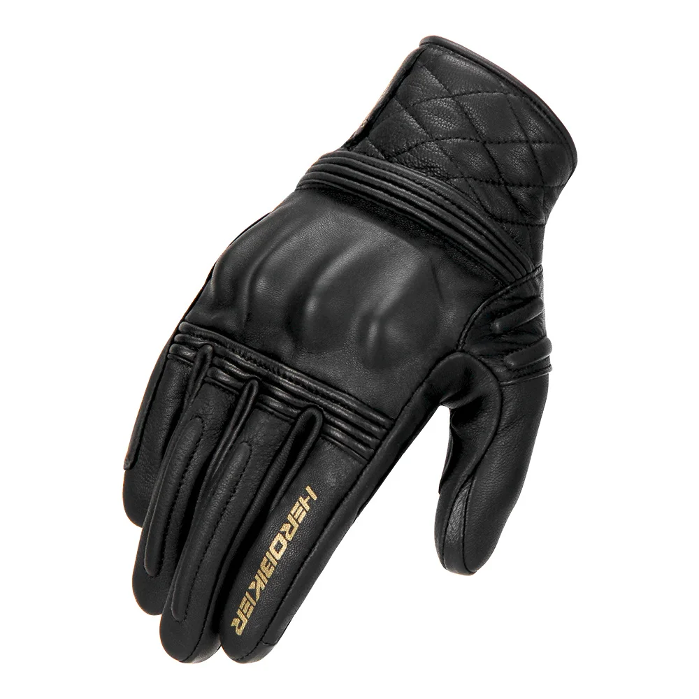 

Водонепроницаемые мотоциклетные перчатки, защитные перчатки из натуральной козьей кожи, на все пальцы, всесезонные