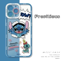 disney cartoon transparent phone case shockproof protective cover for iphone 13 12 11pro xs max 7 8plus x xr silicone soft cover