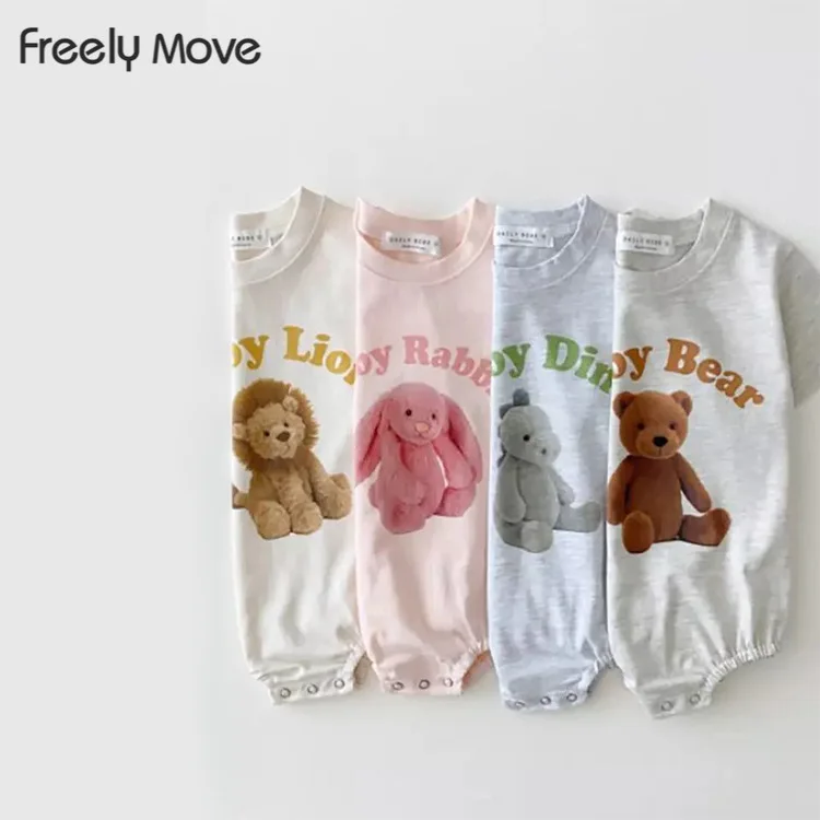 

Freely Move Summer Infant Baby Girl Romper Clothes Newborn Baby Boy Girl Jumpsuit Short Sleeve Toddler Romper baby girl outfit