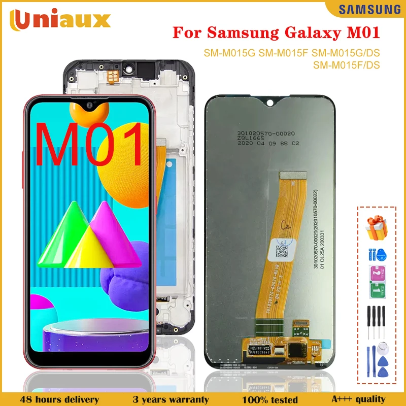 

ЖК-дисплей 5,7 "для Samsung Galaxy M01 M015F/DS, ЖК-дисплей с сенсорным экраном и дигитайзером в сборе для Samsung M015F M01, ЖК-экран