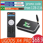 ТВ-приставка UGOOS X4 PRO 4 ГБ 32 ГБ X4 PLUS 64 Гб X4 CUBE Amlogic S905X4 Android 11 ТВ-приставка 1000M LAN телеприставка 4K медиаплеер ТВ-приемники