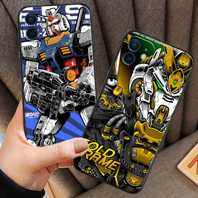 

GUNDAM EVA Cartoon Phone Cases For iPhone 11 12 Pro MAX 6S 7 8 Plus XS MAX 12 13 Mini X XR SE 2020 Cases Funda Carcasa Coque