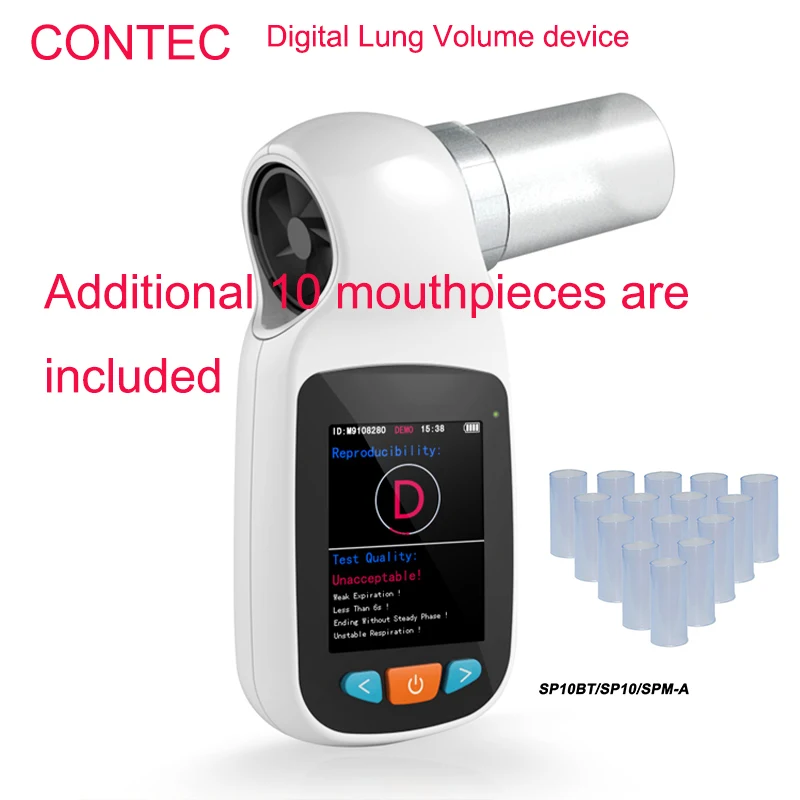 Цифровой Bluetooth спирометр CONTEC SP80B SP70B SP10