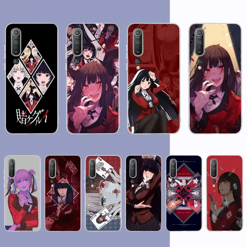 

Crazy Excitement Manga Kakegurui Phone Case for Samsung S21 A10 for Redmi Note 7 9 for Huawei P30Pro Honor 8X 10i cover