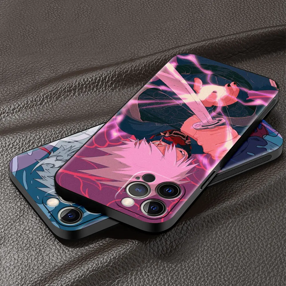 Чехол Naruto Sasuke для iPhone 13 12 Mini 11 Pro 7 8 мягкий чехол телефона XR X XS Max 6 6S Plus 5 5S SE ТПУ