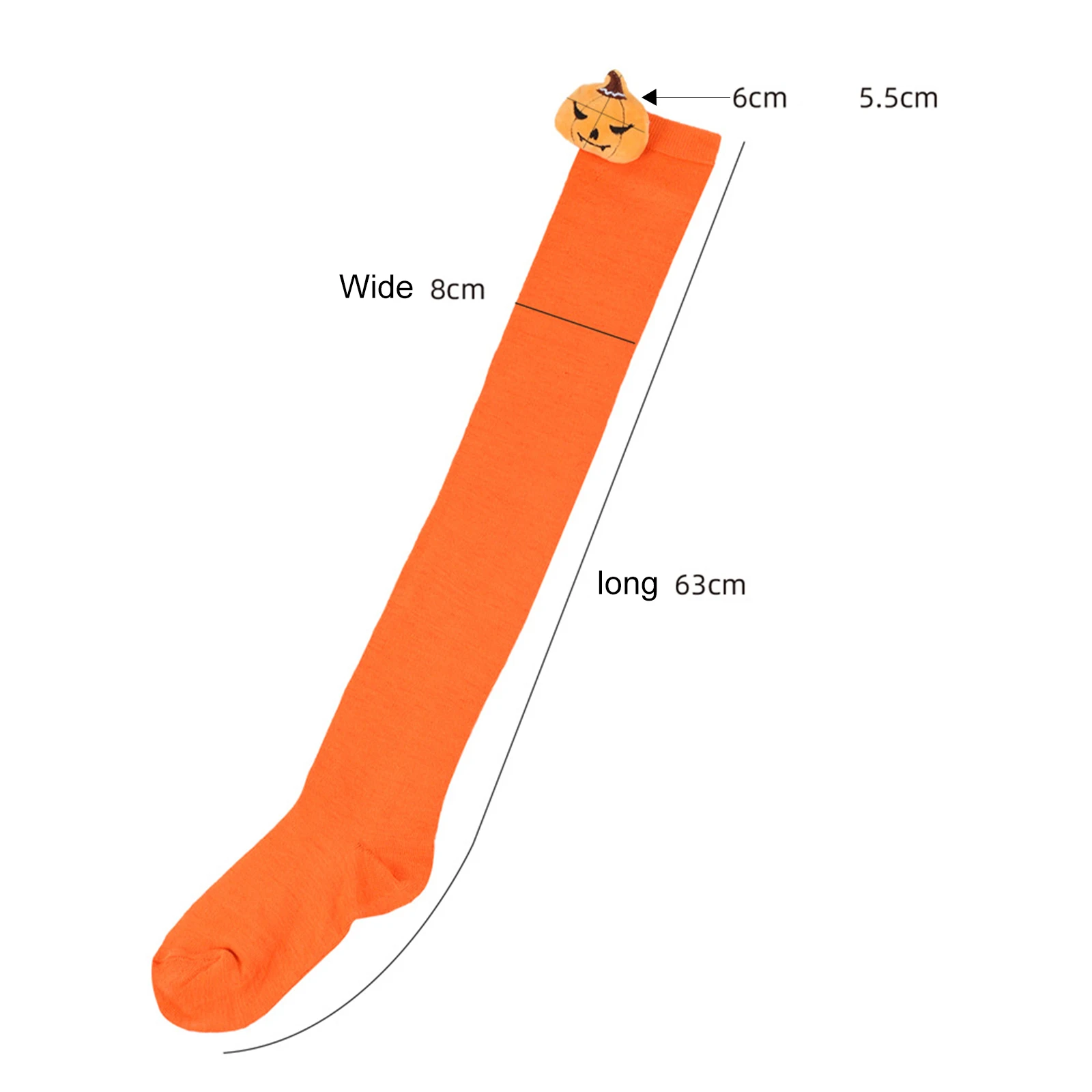 Женские Гольфы До Бедра На Хэллоуин Тыква Дьявол Колбаса Косплей Полосатые