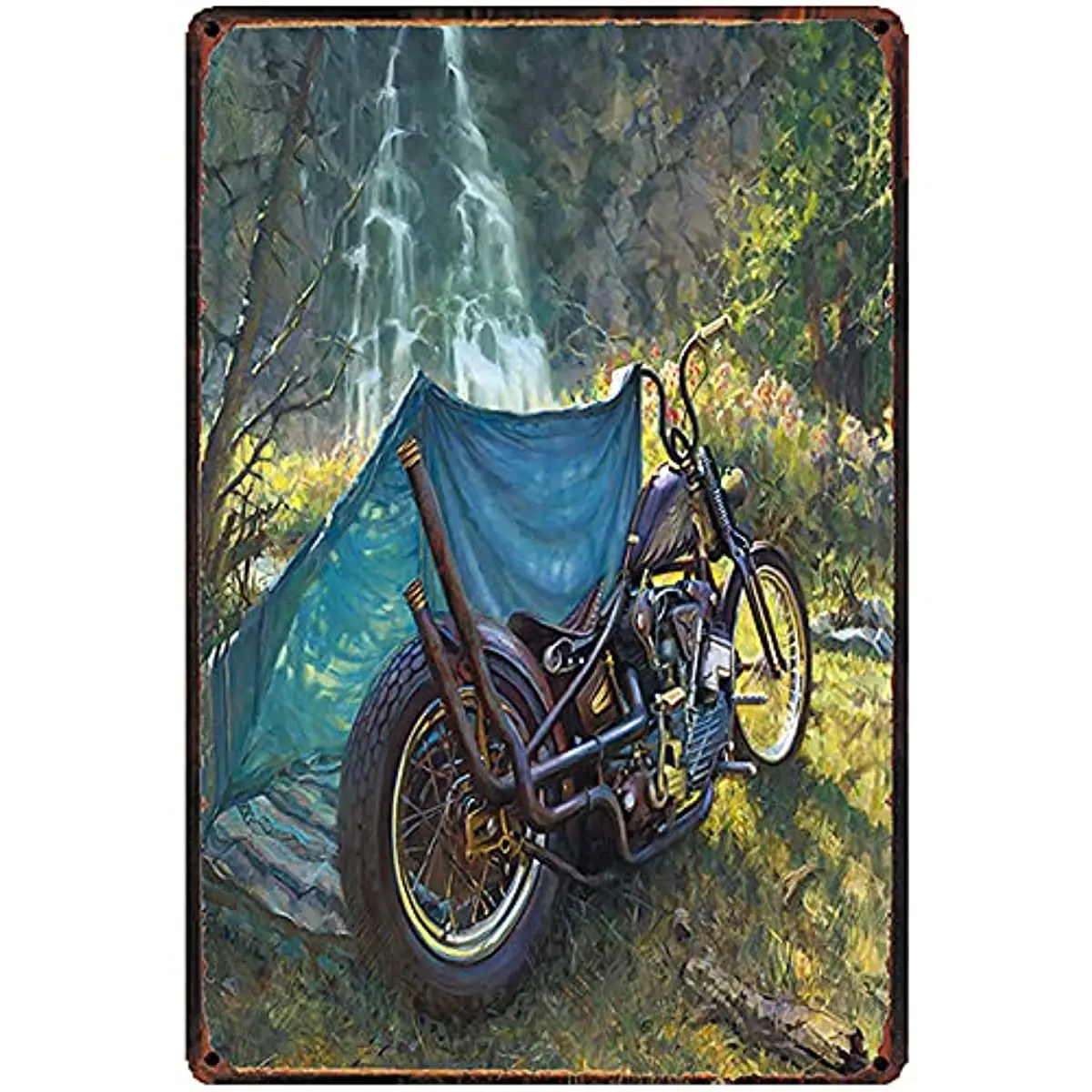 Оловянные металлические знаки в стиле ретро для путешествий и мотоциклов, настенное украшение для гаража, мужской пещерный бар