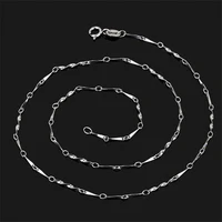 s925 sterling silver 45 cm necklace for women classic silver 925 jewelry bijoux femme collares mujer link chain chains necklaces