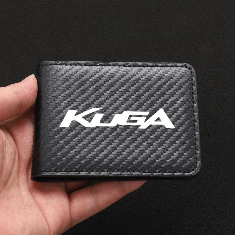 

Новая сумка для автомобильного водительского удостоверения из углеродного волокна идентификатор аксессуары для Ford KUGA