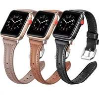 leather strap for apple watch 7 6 5 4 se band 45mm 41mm 40mm 44mm small waist replacement strap for iwatch 3 2 1 38mm 42mm belt