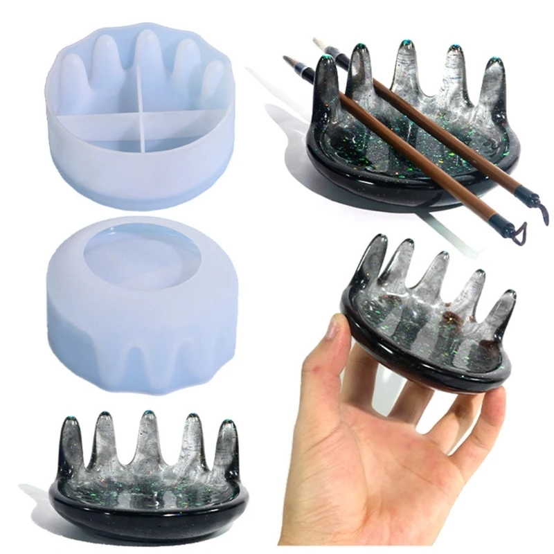 

Crown Resin Mold Ornaments Mold Silicone Tray Mold DIY-Jewelry Storage Box Mold Dropship