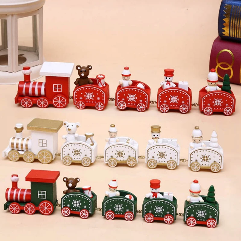 

Wooden Train Christmas Ornament Merry Christmas Decoration For Home 2022 Xmas Gifts New Year 2023