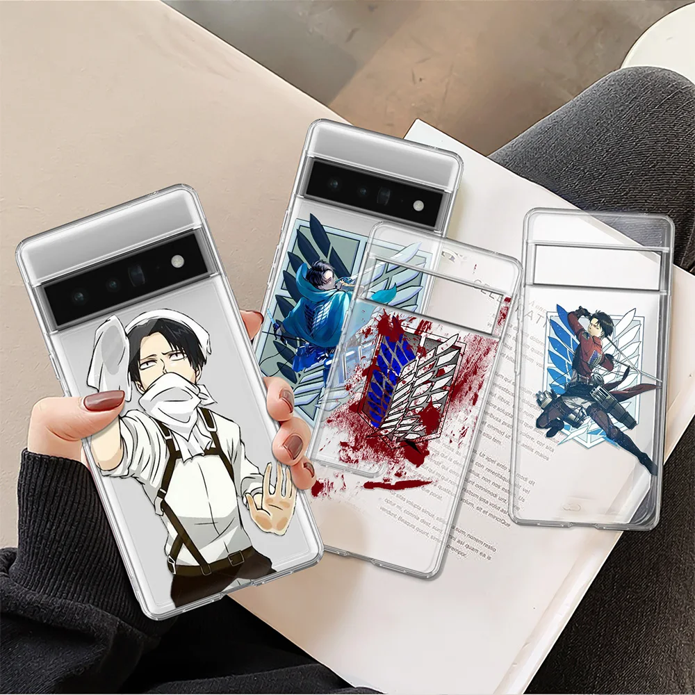 

Attack on Titan Case for Google Pixel 7 7Pro 6a 6 6Pro 5 4XL 4 3XL Clear Soft Protection Shell for Pixel 2 3 2XL 3a XL 5a 5G 4a