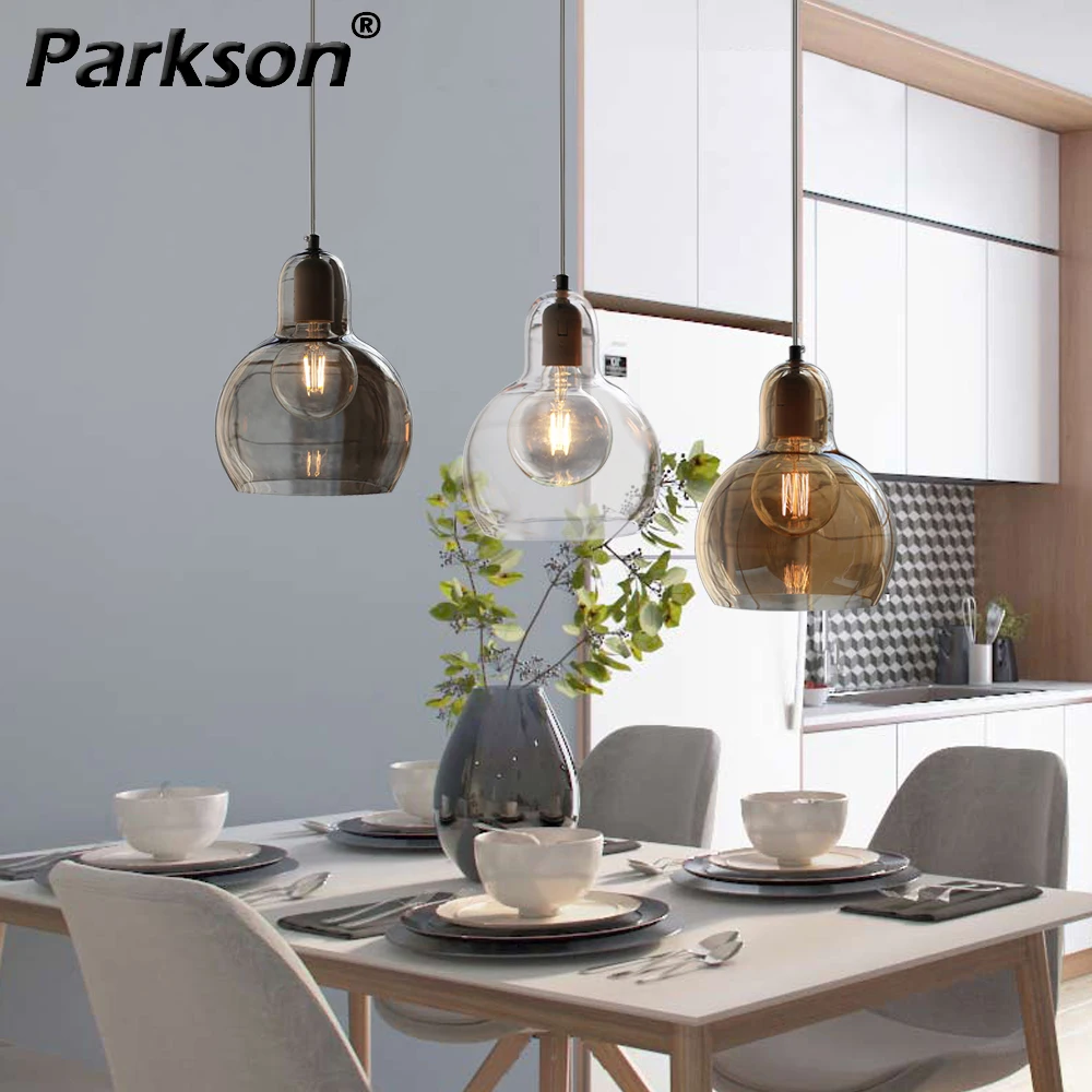 Купи Nordic Modern Pendant Light AC 110V 220V E27 Dining Living Room For Home Decor Lighting Glass Ball Ceiling Hanging Lamp Fixture за 1,199 рублей в магазине AliExpress