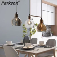 nordic modern pendant light ac 110v 220v e27 dining living room for home decor lighting glass ball ceiling hanging lamp fixture