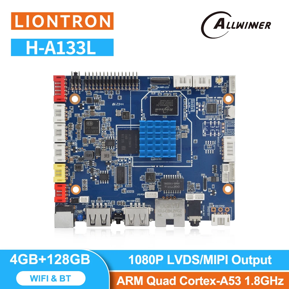 Liontron одноплатный компьютер 4 Гб ОЗУ A133 128 ГБ EMMC макетная плата AllWinner SoC работает