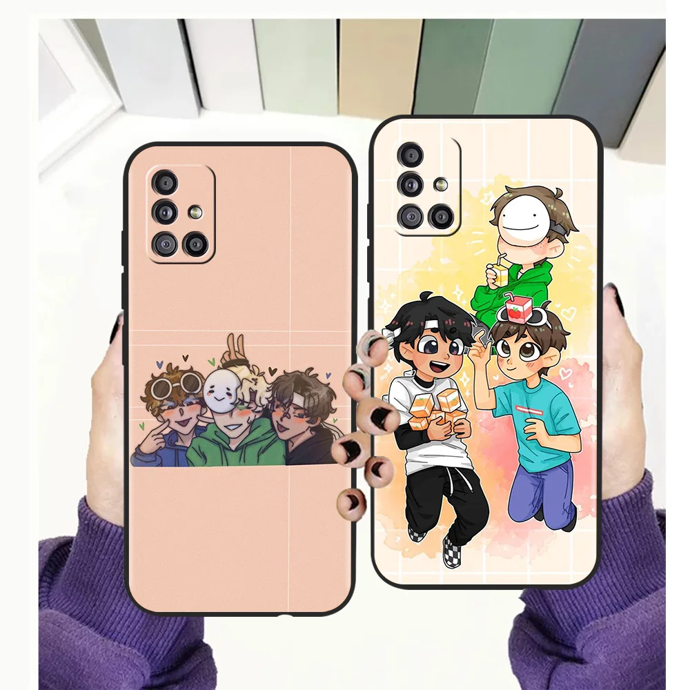 

Dream Smp Game Phone Case Cover For Samsung A13 A22 A32 A52 A72 A51 A71 A21S A31 A41 5G Silicone Shockproof Luxury Shell TPU Bag
