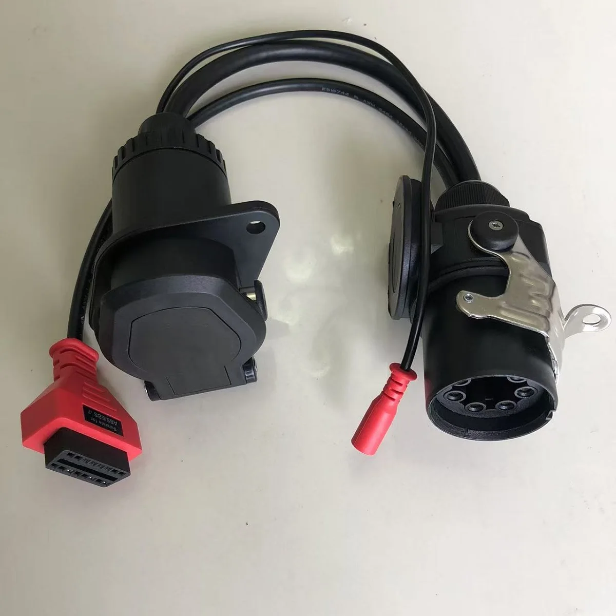 

Кабель-адаптер для диагностики прицепа OBD2 EBS ISO 7638, совместимый с Bosch Autel Autocom для грузовых автомобилей
