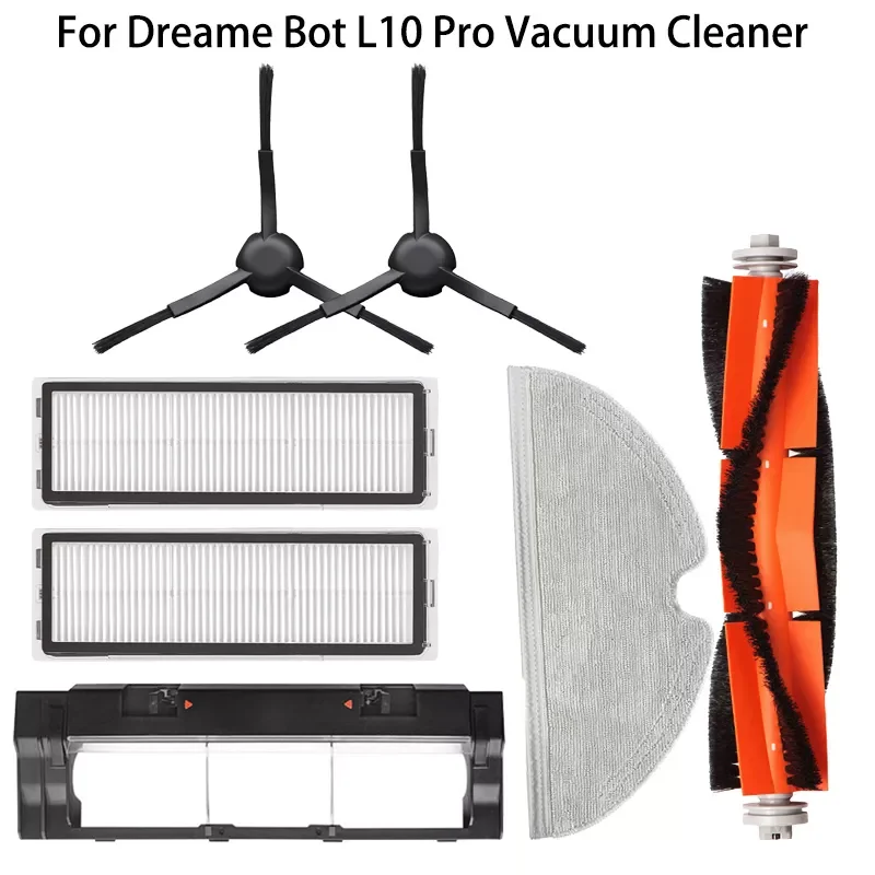

For Dreame Bot L10 Pro Vacuum Cleaner Replaceble Accessories Main Floor Side Brush Cover Mops Cloths HEPA Filters Spare Parts