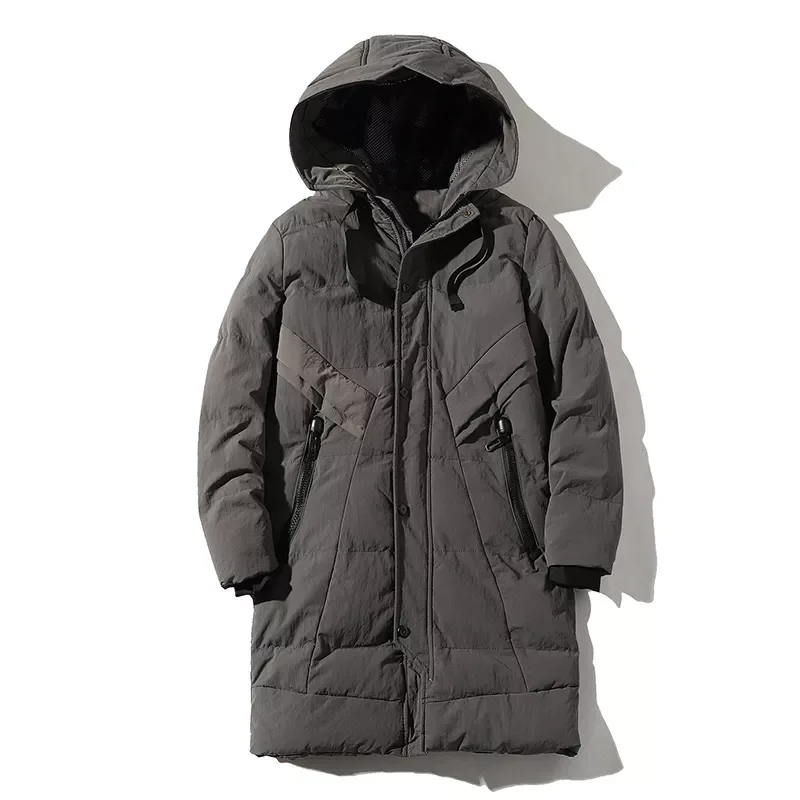 Long Parkas Coat Men Autumn New Fashion Streetwear Parka Men Windproof Casual Coat Men Winter Thick Warm Hooded