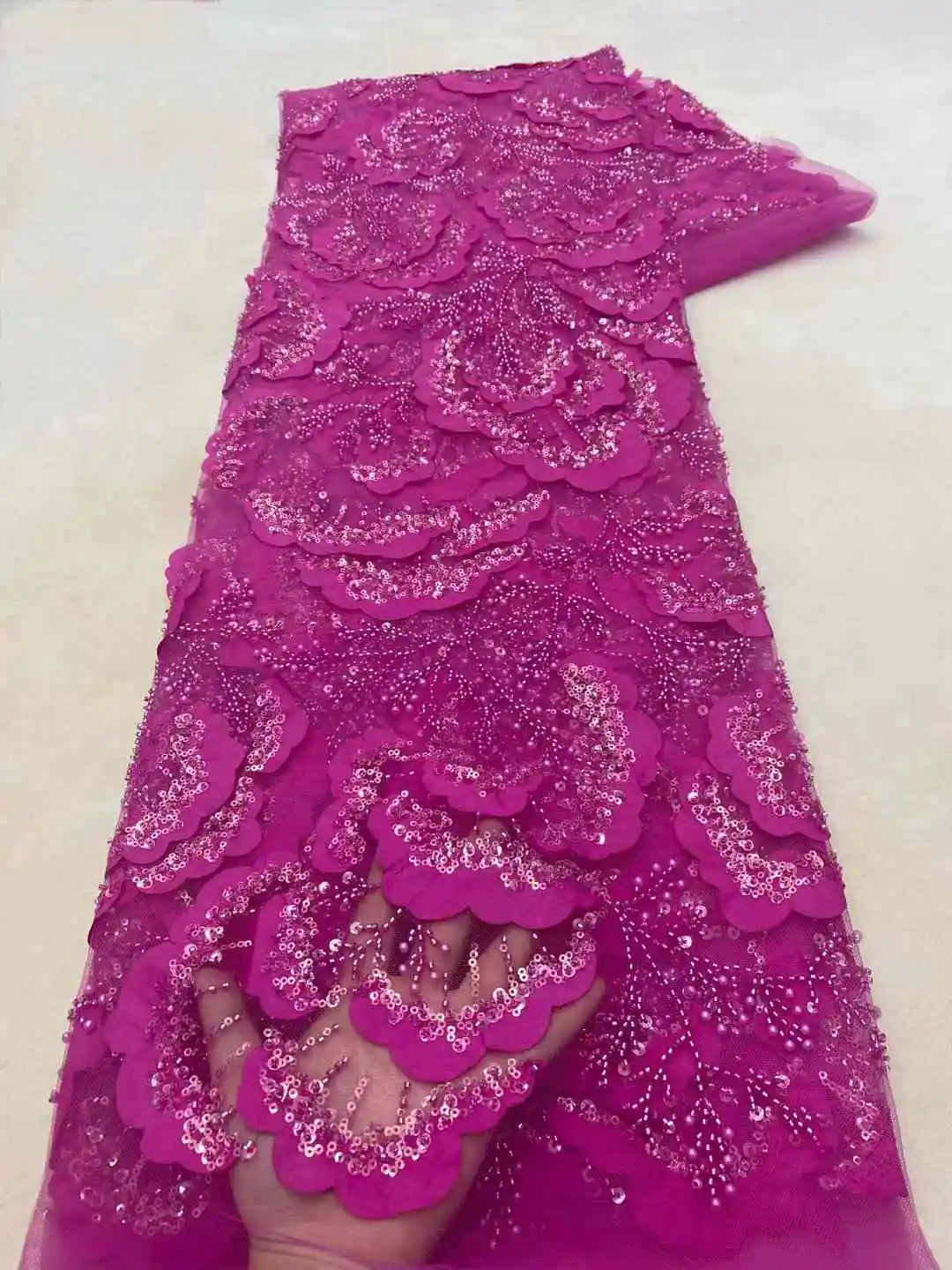 Высококачественная французская тюль для жениха кружевная ткань с вышивкой