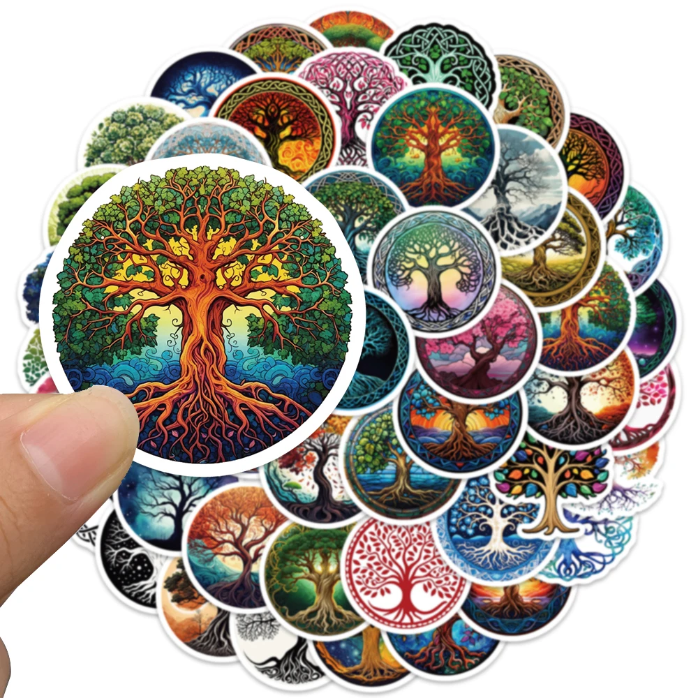 Винил стикеры деревья жизни 50 шт.