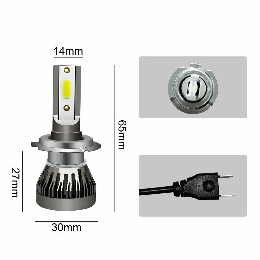 

LED Headlight 110W 270 Degrees 20000LM H7 Hi/Low Kit Bulbs Beam 6000K Canbus Error Free Automobile Lamp Illuminator Aotu Parts