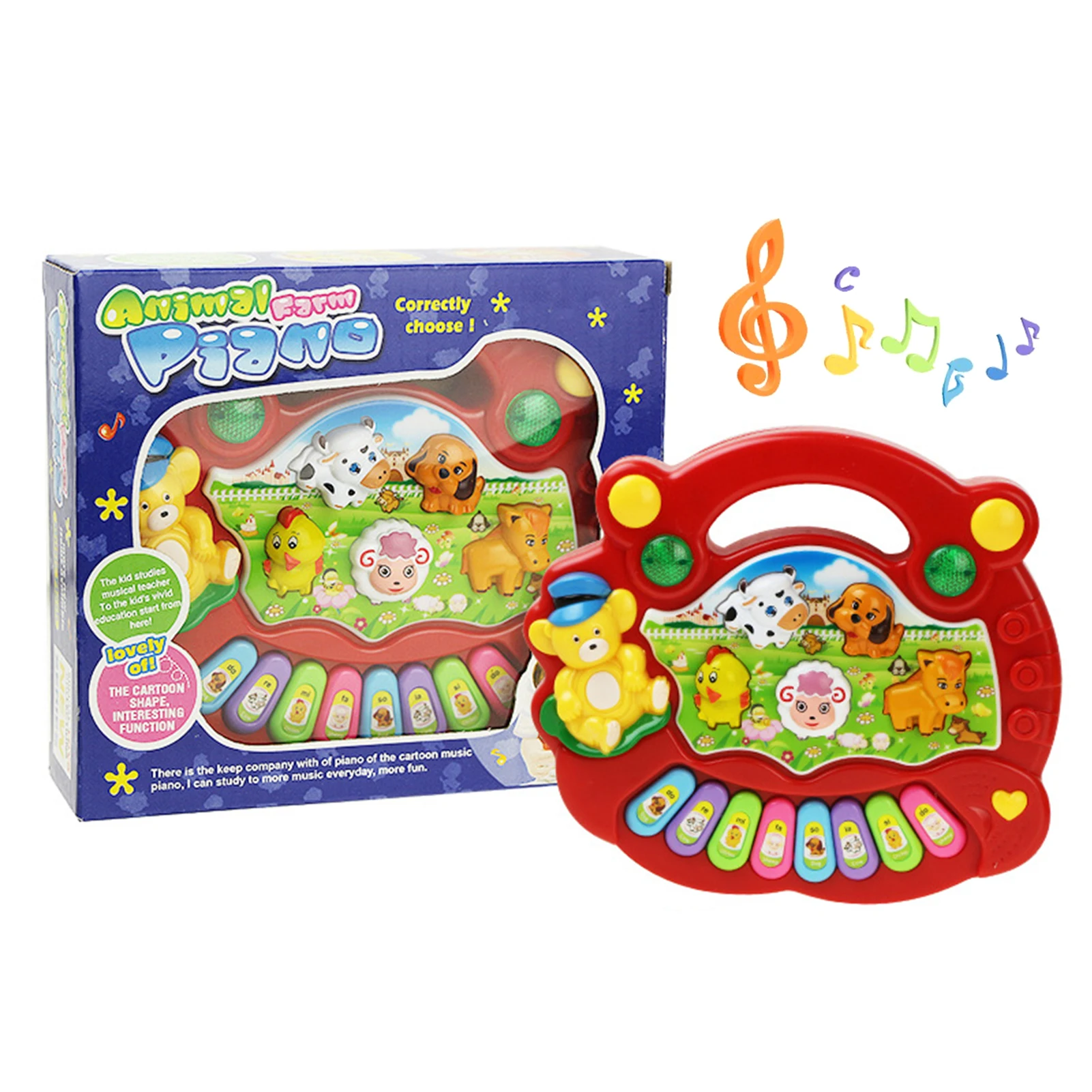 

Babies Educational Electric Piano Keyboard Musical Toy Animal Farm Electric Piano Keyboard Musical Instrument For Children