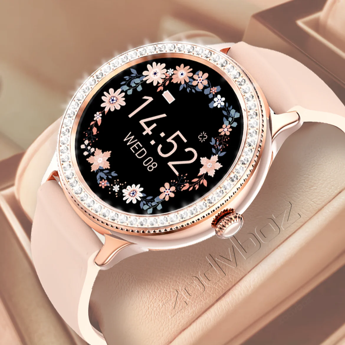 

2022 New Fashion Smart Watch Women Full Touch Custom Dial Ladies Watches Menstrual Record Waterproof Smartwatch For Android IOS
