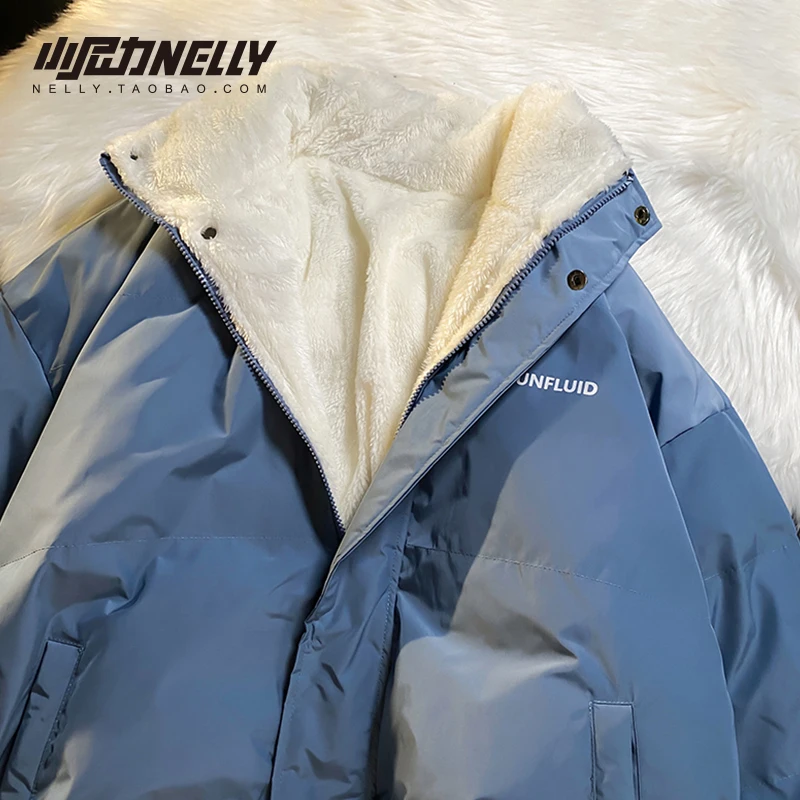 2022 Winter Jacket Men'S Casual Loose Thickened Wool Warm Men'S Overcoat Solid Stand Collar Men'S Winter Jacket Legibel