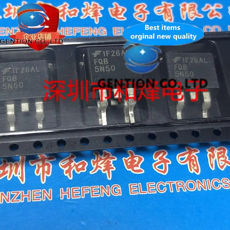 

10 шт. FQB5N50 TO-263 500V 5A в наличии 100% новый и оригинальный