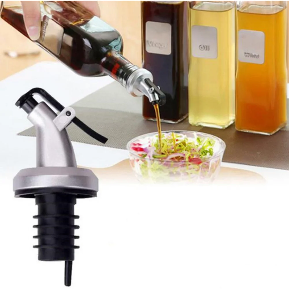

500pcs Oil Bottle Stopper Lock Plug Seal Leak-proof Food Grade Rubber Nozzle Sprayer Liquor Dispenser Wine Pourer